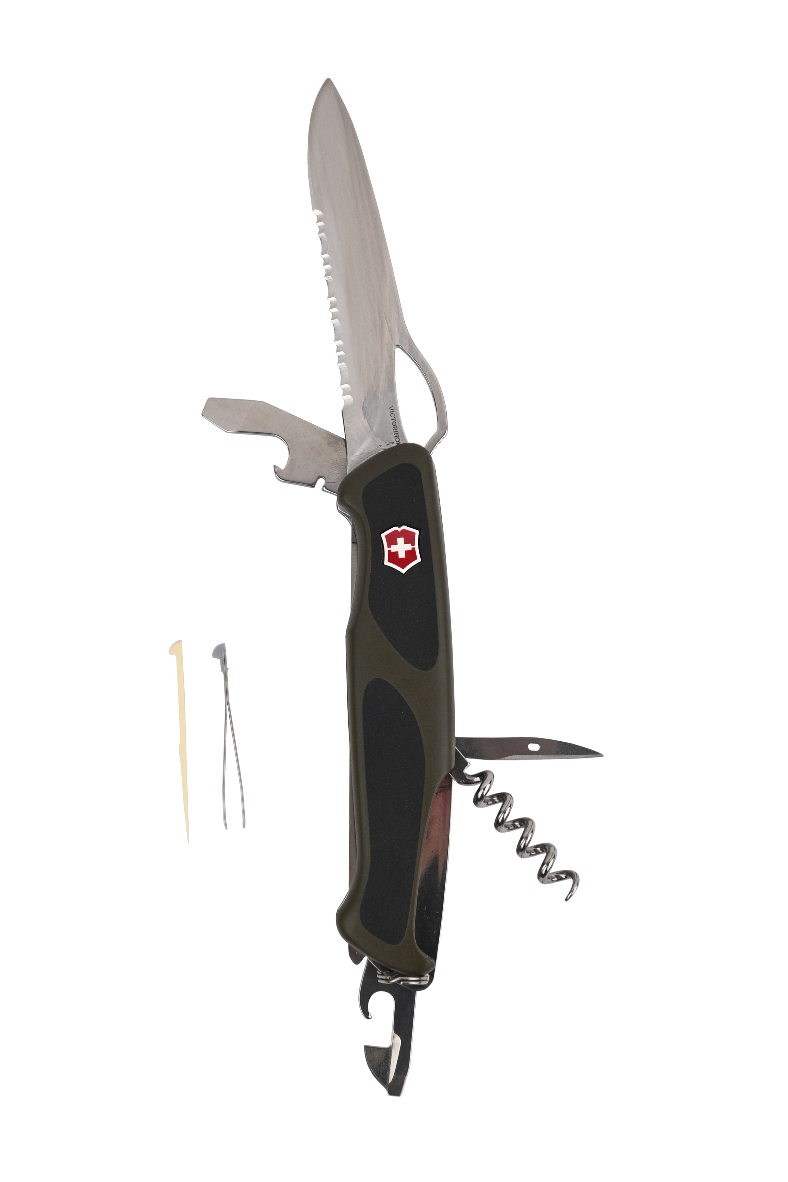 Нож Victorinox RangerGrip 179 130мм 12 функций черно-зеленый - фото 1