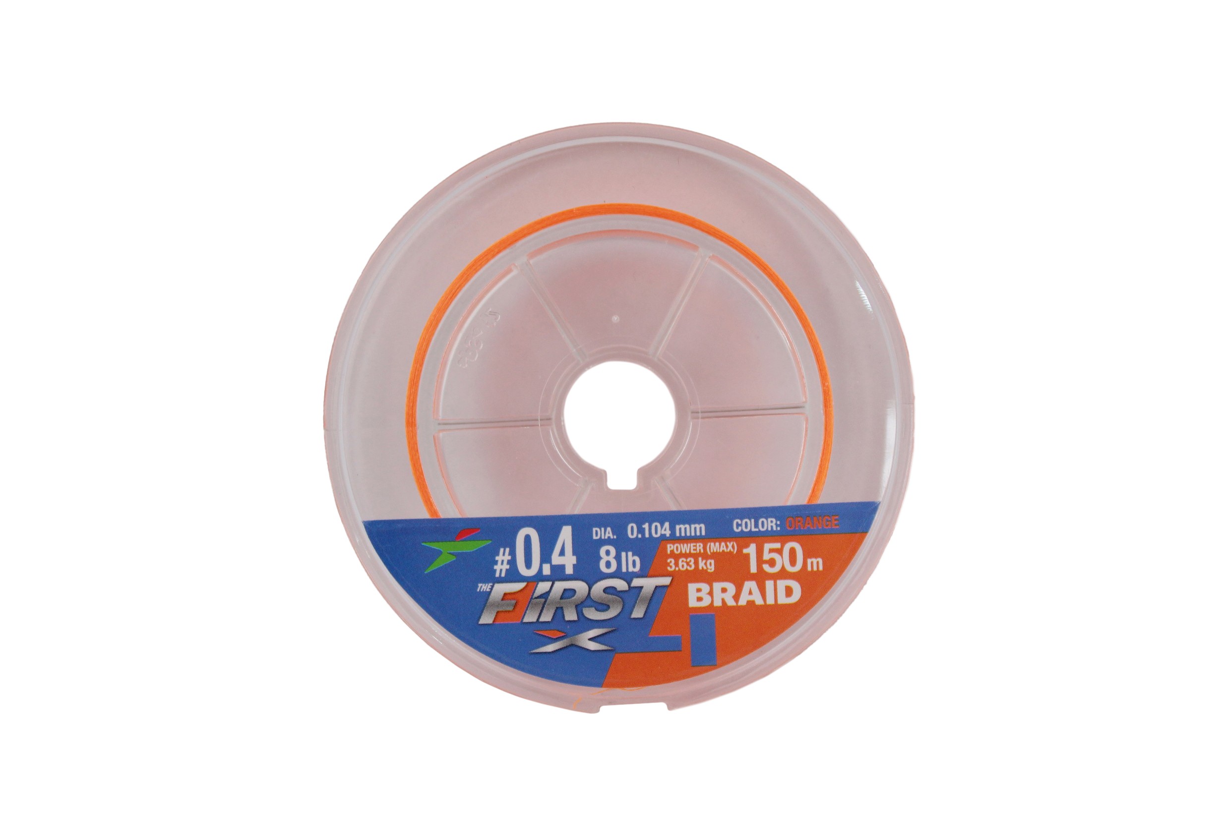 Шнур Intech First Braid X4 150м 0,4/0,104мм orange - фото 1