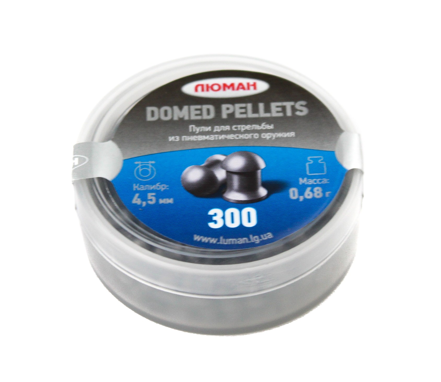 Пульки Люман Domed pellets круглоголовые 0,68 гр 4,5мм 300 шт - фото 1