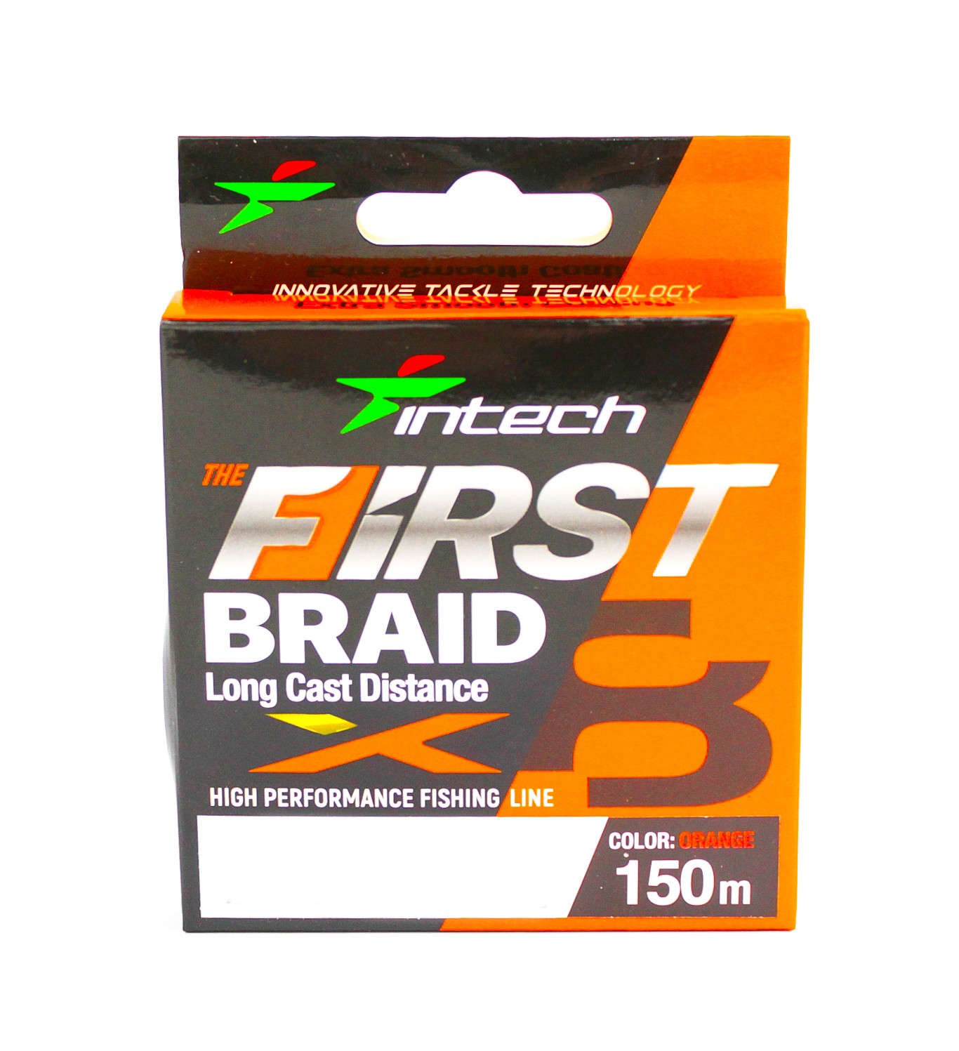 Шнур Intech First Braid X8 150м 0,8/0,148мм orange - фото 1
