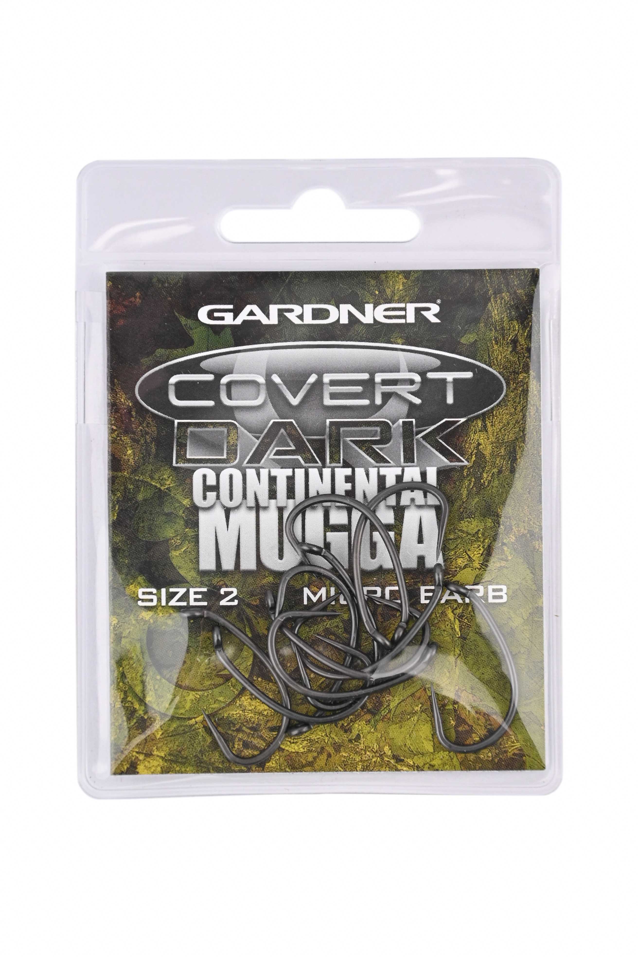 Крючки Gardner Covert dark continental mugga barbed №2 - фото 1