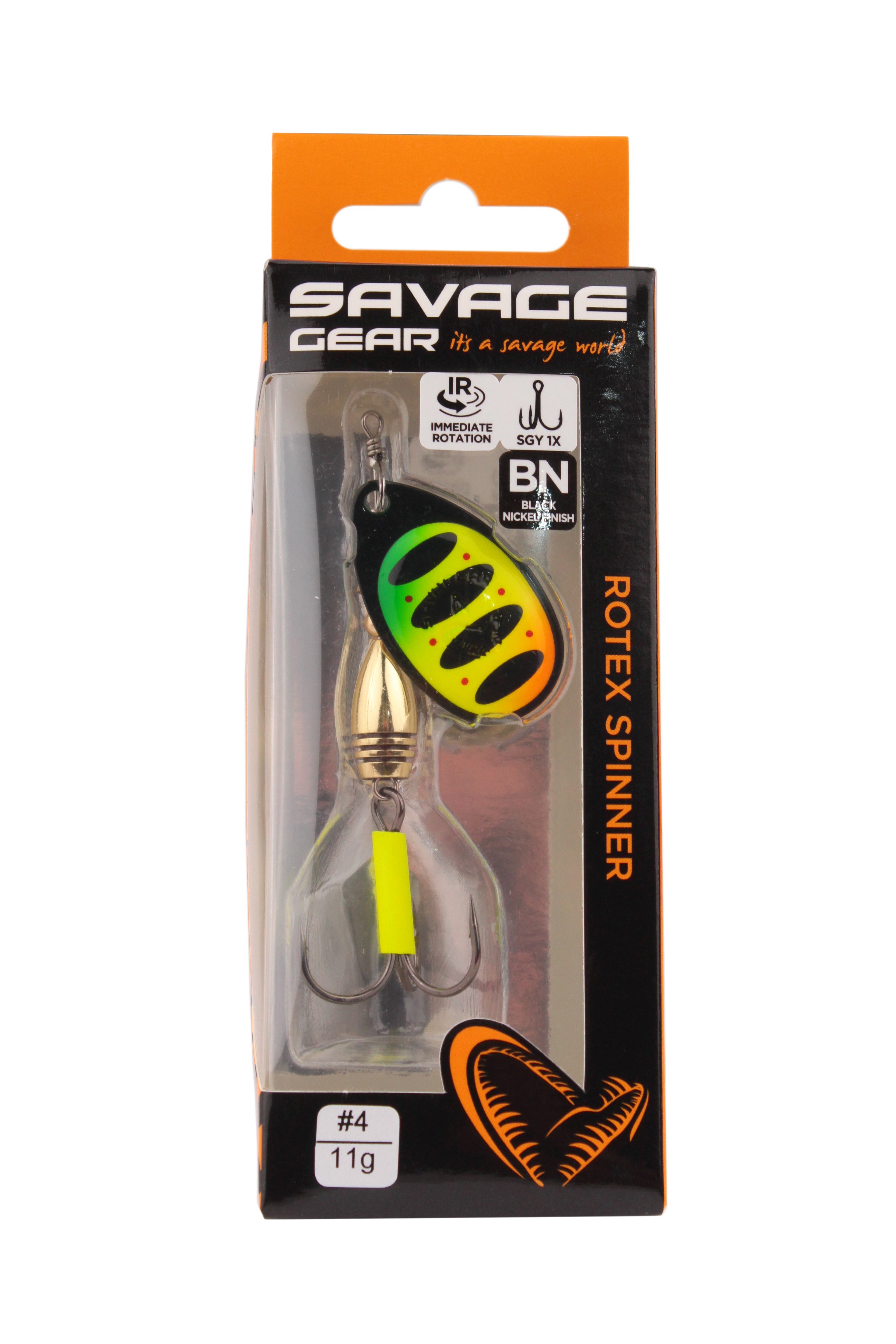 Блесна Savage Gear Rotex spinner №4 11гр 05 firetiger - фото 1