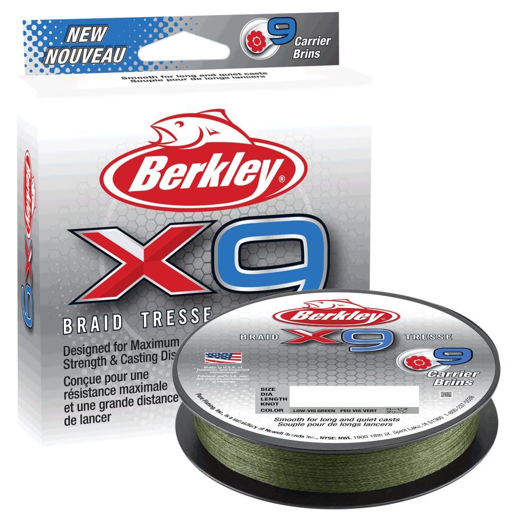 Шнур Berkley X9 lovis green 150м 0,14мм - фото 1