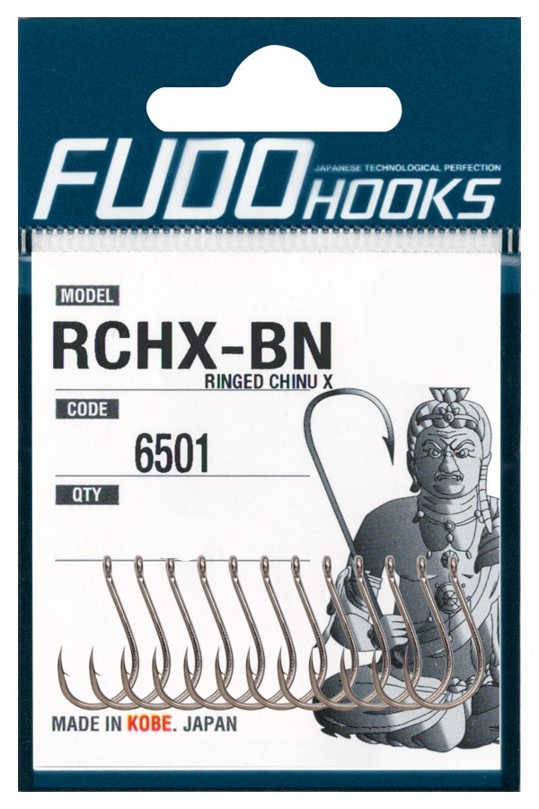 Крючки Fudo Ringed Chinu X RCHX-BN 6501 BN №3 - фото 1