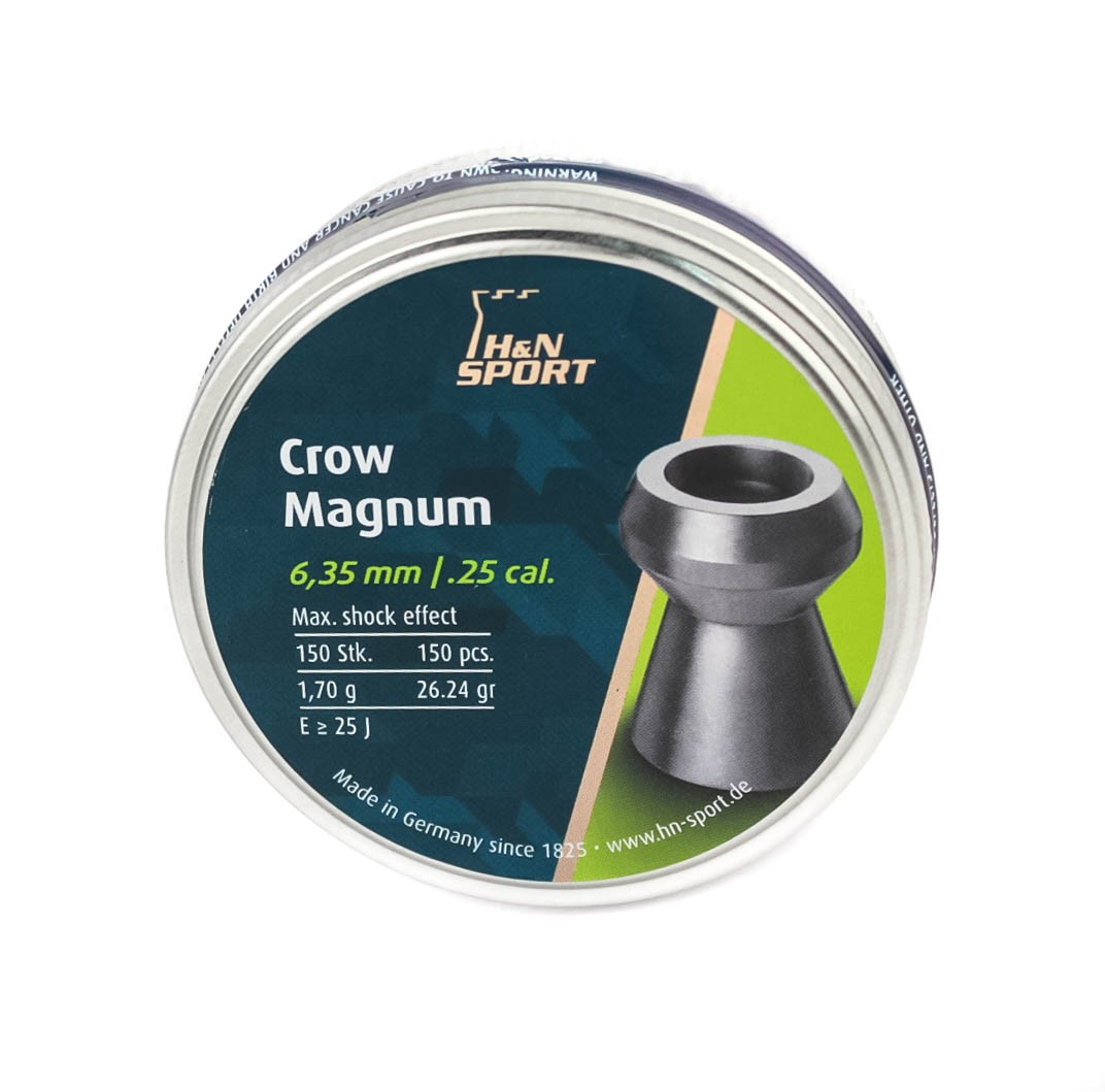 Пульки H&N Crow magnum 6,35мм 1.70гр 150шт - фото 1