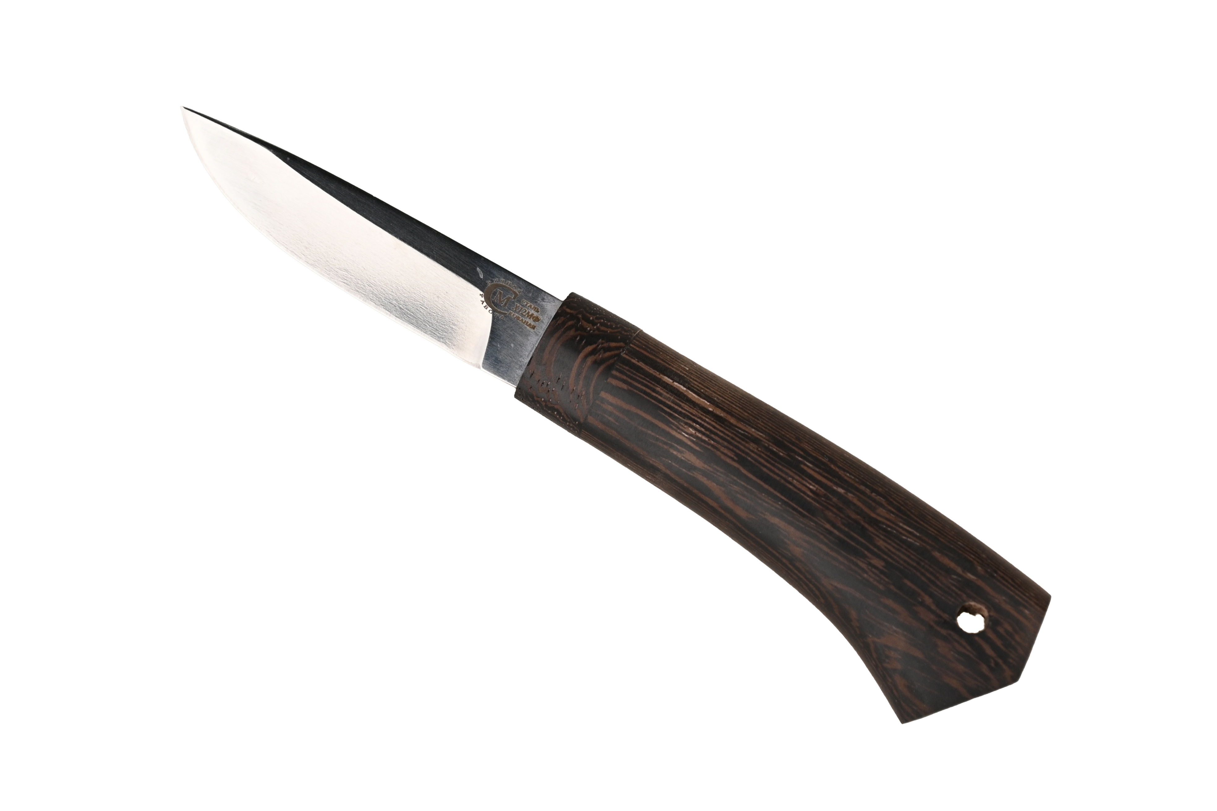 Нож ИП Семин Амулет ст Х12МФ венге в дерев ножн - фото 1
