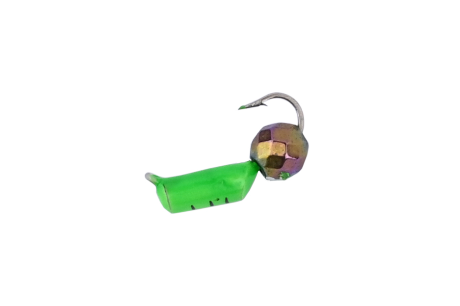 Мормышка Wormix Столбик хамелеон шарик зеленый №2,5 0,8гр 1/15 - фото 1
