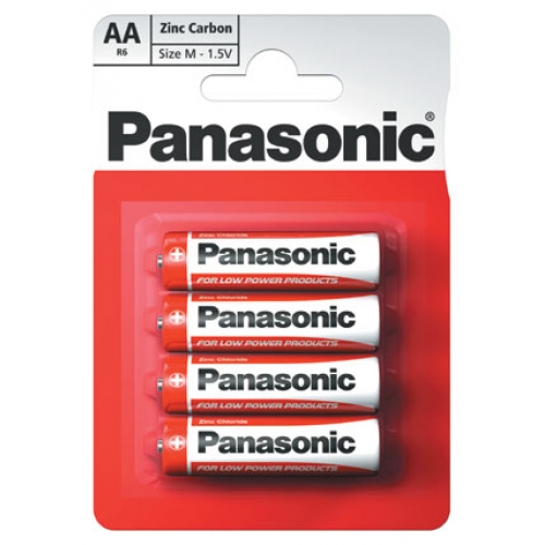 Батарейка Panasonic Zinc Carbon R6 AA 1.5B уп.4шт - фото 1