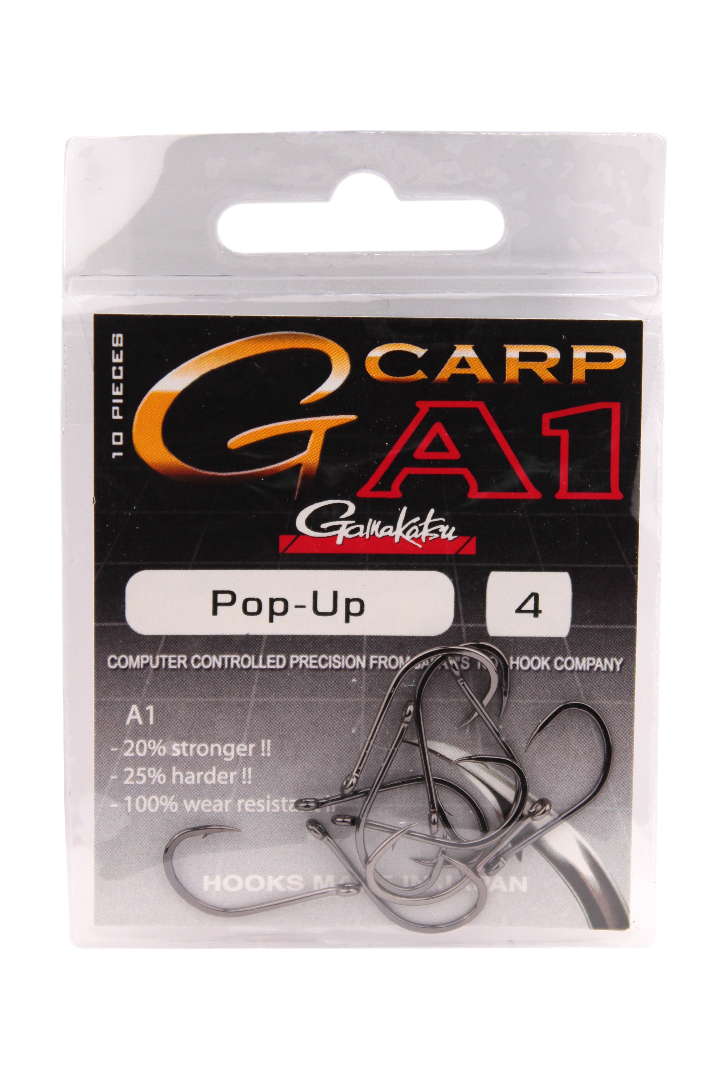 Крючок Gamakatsu A1 G-Carp pop up №4 10шт - фото 1