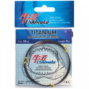 Поводковый материал Ushiwaka titanium single wire 7кг 5м - фото 1