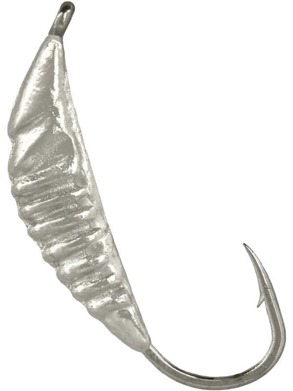 Мормышка Lumicom Малек вольф. 5,0мм серебро 1/10 - фото 1