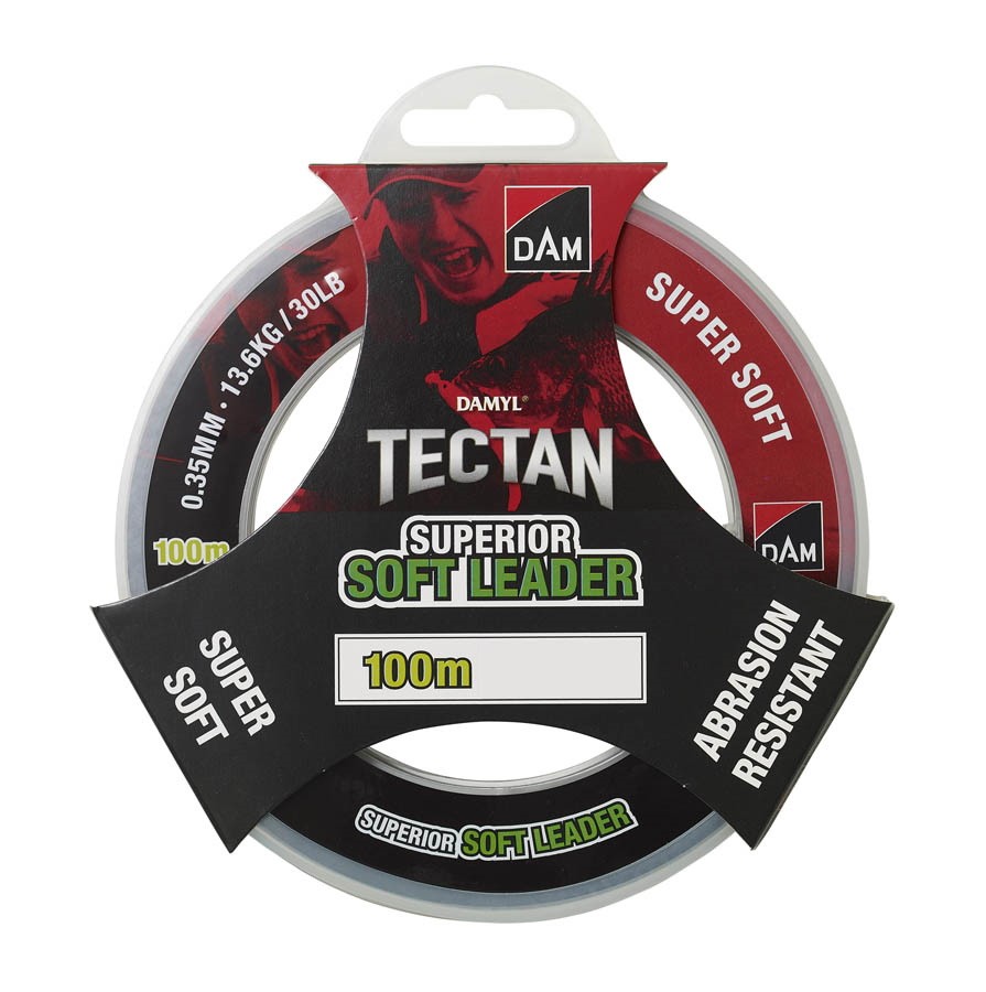 Леска DAM Tectan Superior Soft Leader 100м 0,70мм 36,2кг 80lb Green Transp - фото 1