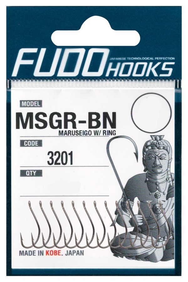 Крючки Fudo Maruseigo W/ Ring MSGR-BN 3201 BN №12  - фото 1