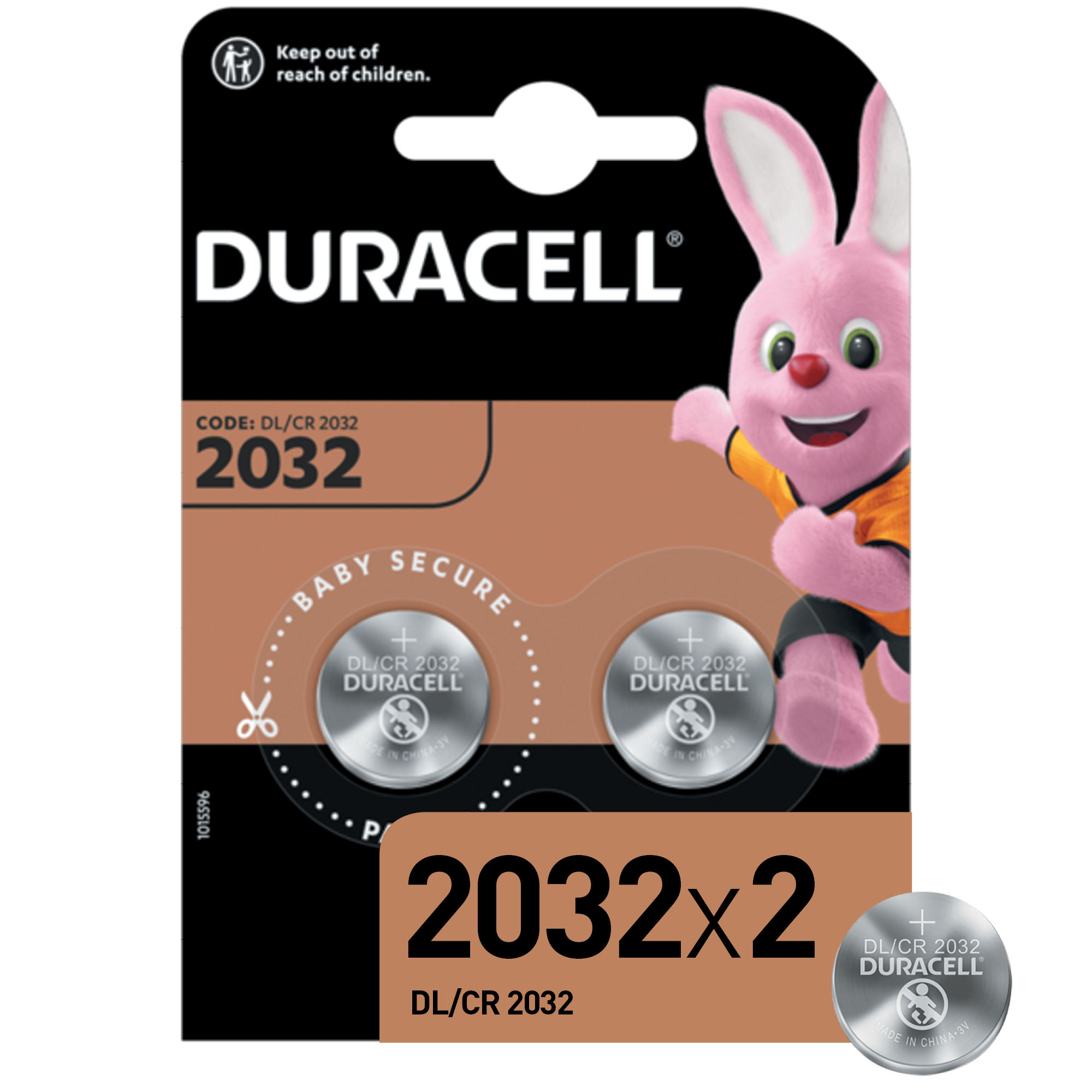 Элемент питания Duracell DL 2032 display уп.2шт - фото 1