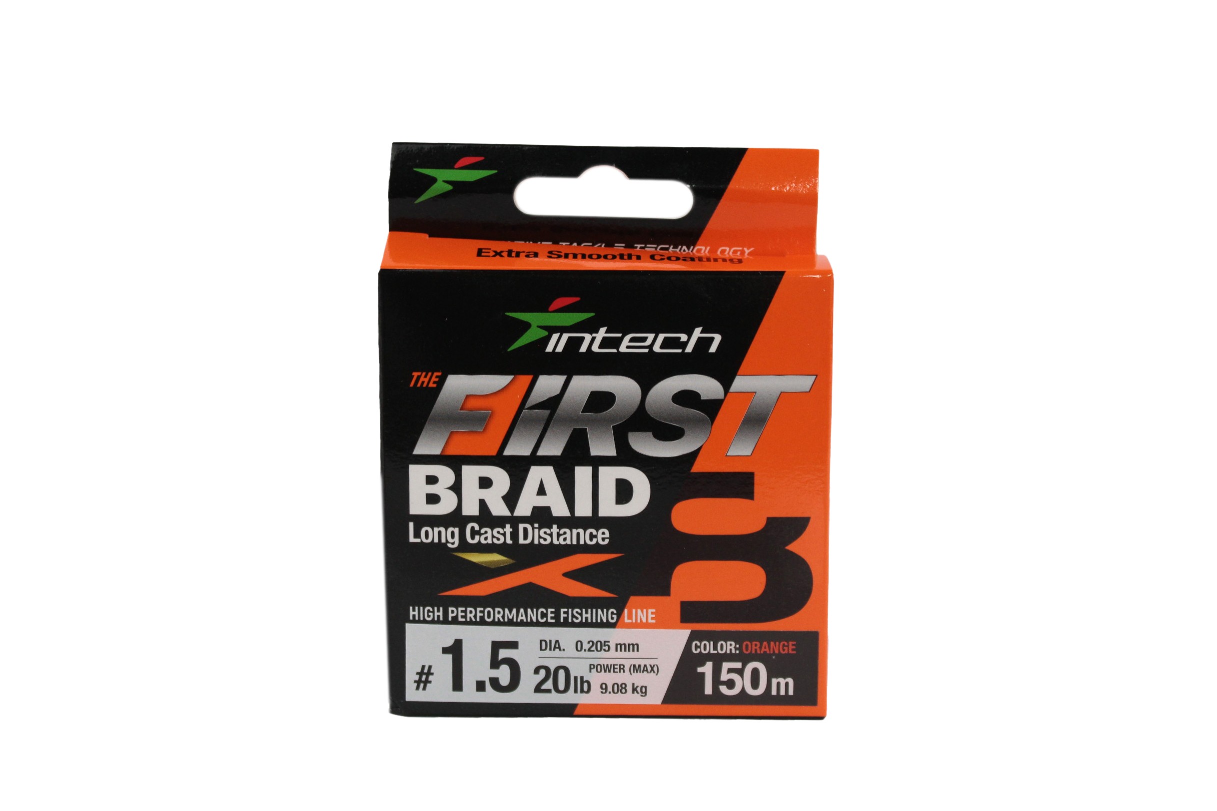 Шнур Intech First Braid X8 150м 1,5/0,205мм orange - фото 1
