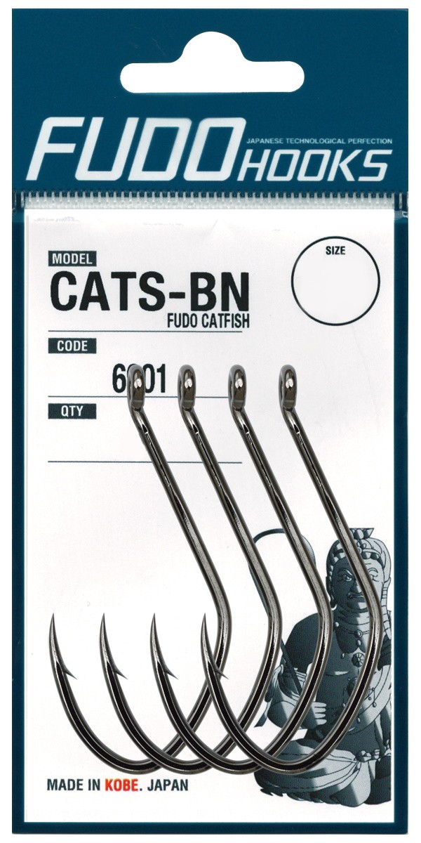 Крючки Fudo Catfish Cats-BN 6901 BN № 10/0 2шт. - фото 1