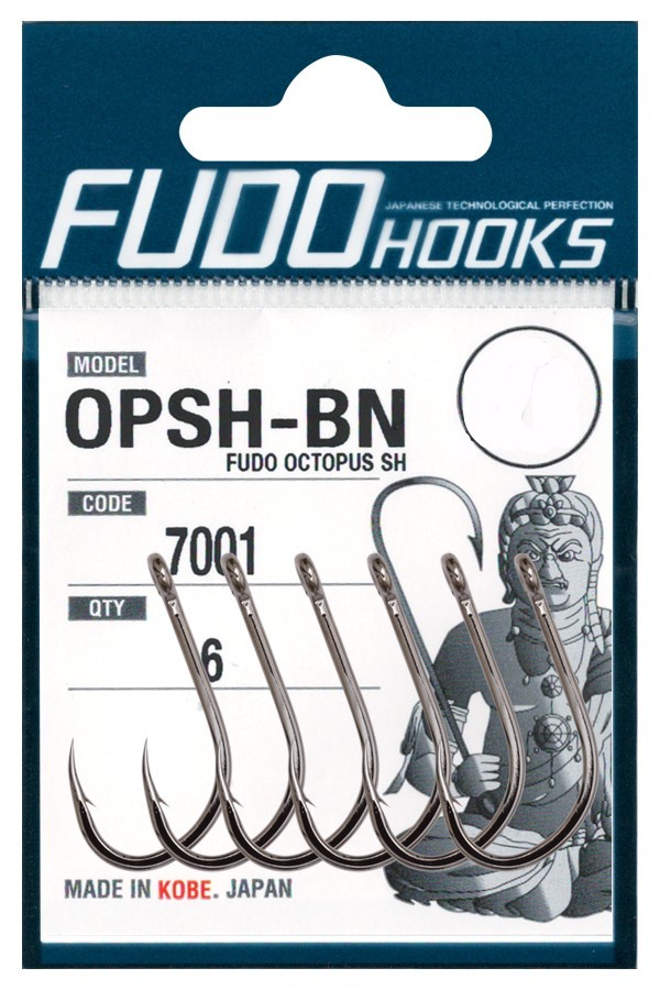 Крючки Fudo Octopus SH OPSH-BN 7001 BN №2/0 - фото 1