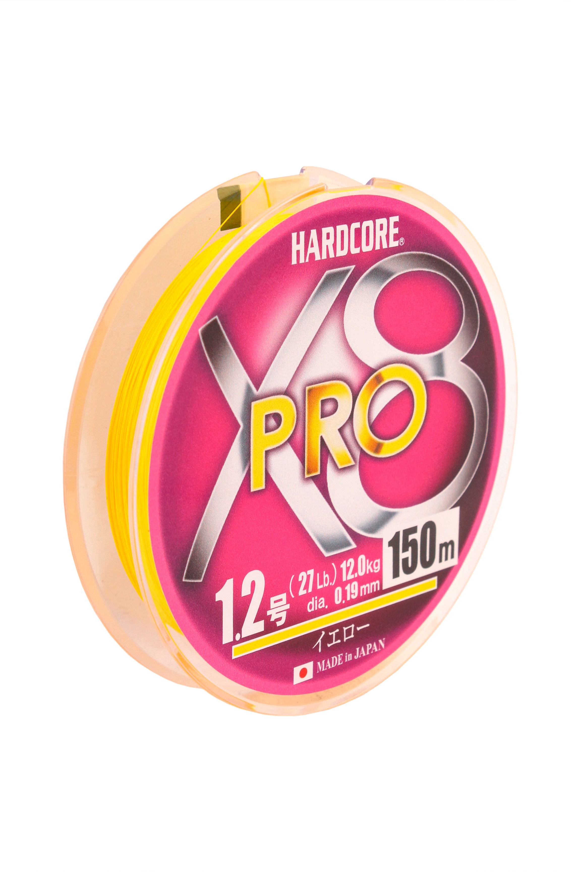 Шнур Yo-Zuri PE Hardcore X8 Pro Duel 1.2/0.19мм 12.0кг 150м - фото 1
