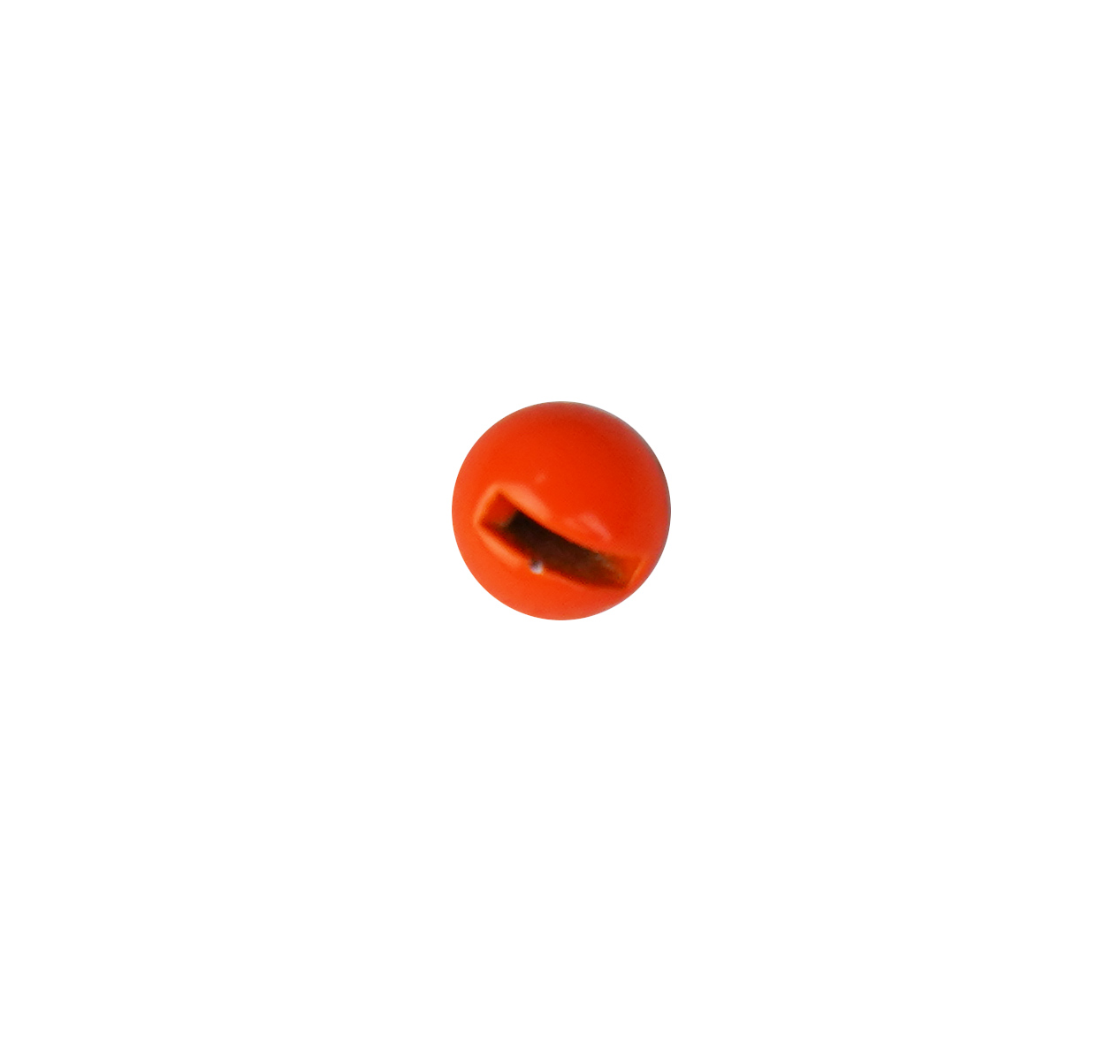 Бусина УЛОВКА с вырезом вольфрам 1,3гр 5,5мм оранжевый fluo уп.5шт - фото 1