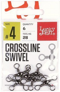 Вертлюг Lucky John Crossline Swivel 004 - фото 1