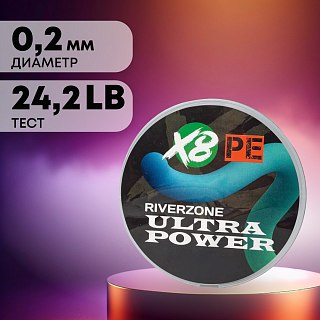 Шнур Riverzone Ultra Power X8 PE 1,5 150м 11,0кг blue - фото 3