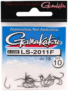 Крючок Gamakatsu NL LS-2011F black №10 - фото 1