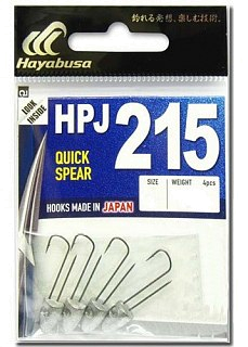 Джиг-головка Hayabusa HPJ 215 EX934 Quick Spear №6 2.0гр 4шт
