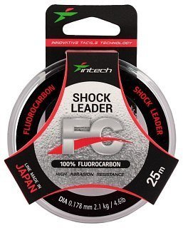 Леска Intech FC Shock Leader 25м 0.178мм 2,1кг 4.6lb