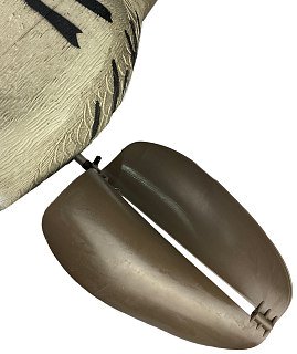 Подсадной гусь Taigan Goose летящий с вращающ. крыльями на стальном основании - фото 3