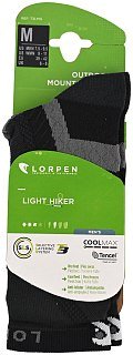Носки Lorpen T3LMG Light hiker ultrablack - фото 1
